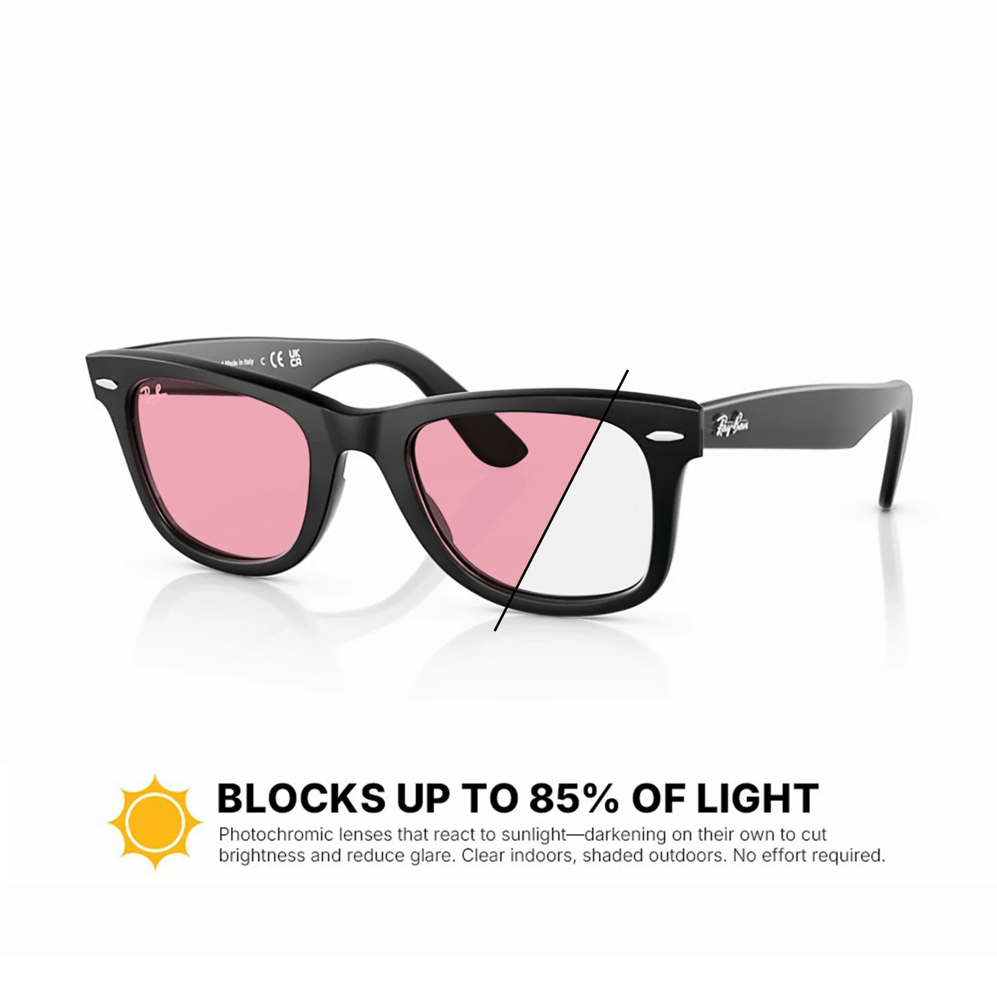 Ray-Ban RB2140F Original Wayfarer Classic Replacement Lenses