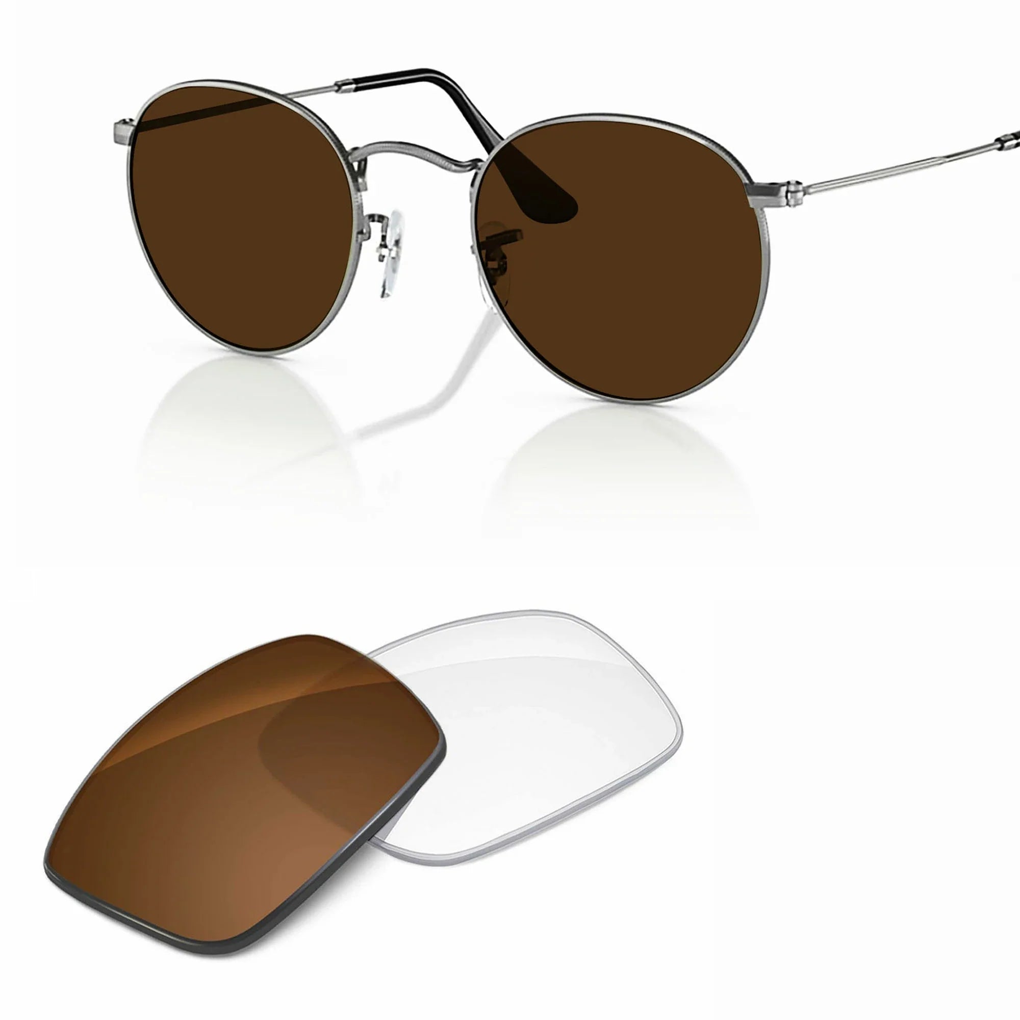 Ray-Ban RB3447 Round Metal Replacement Lenses