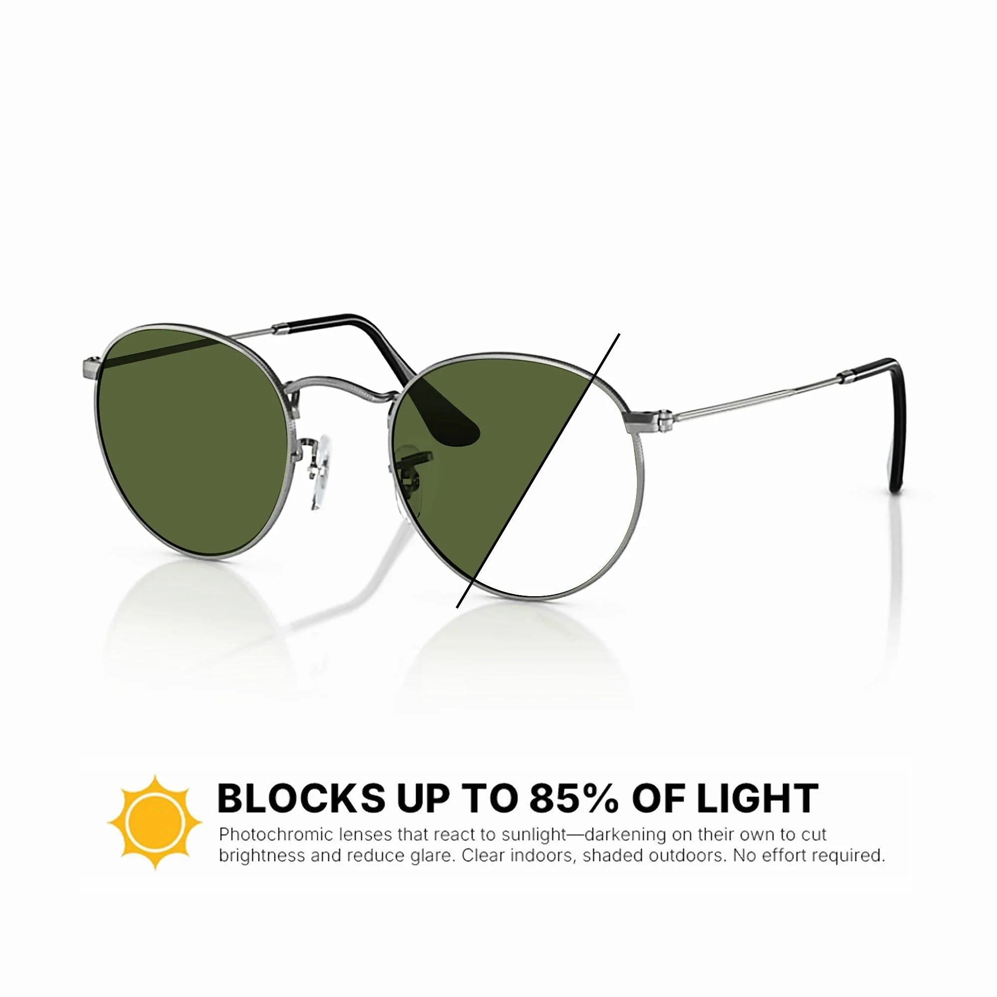 Ray-Ban RB3447 Round Metal Replacement Lenses