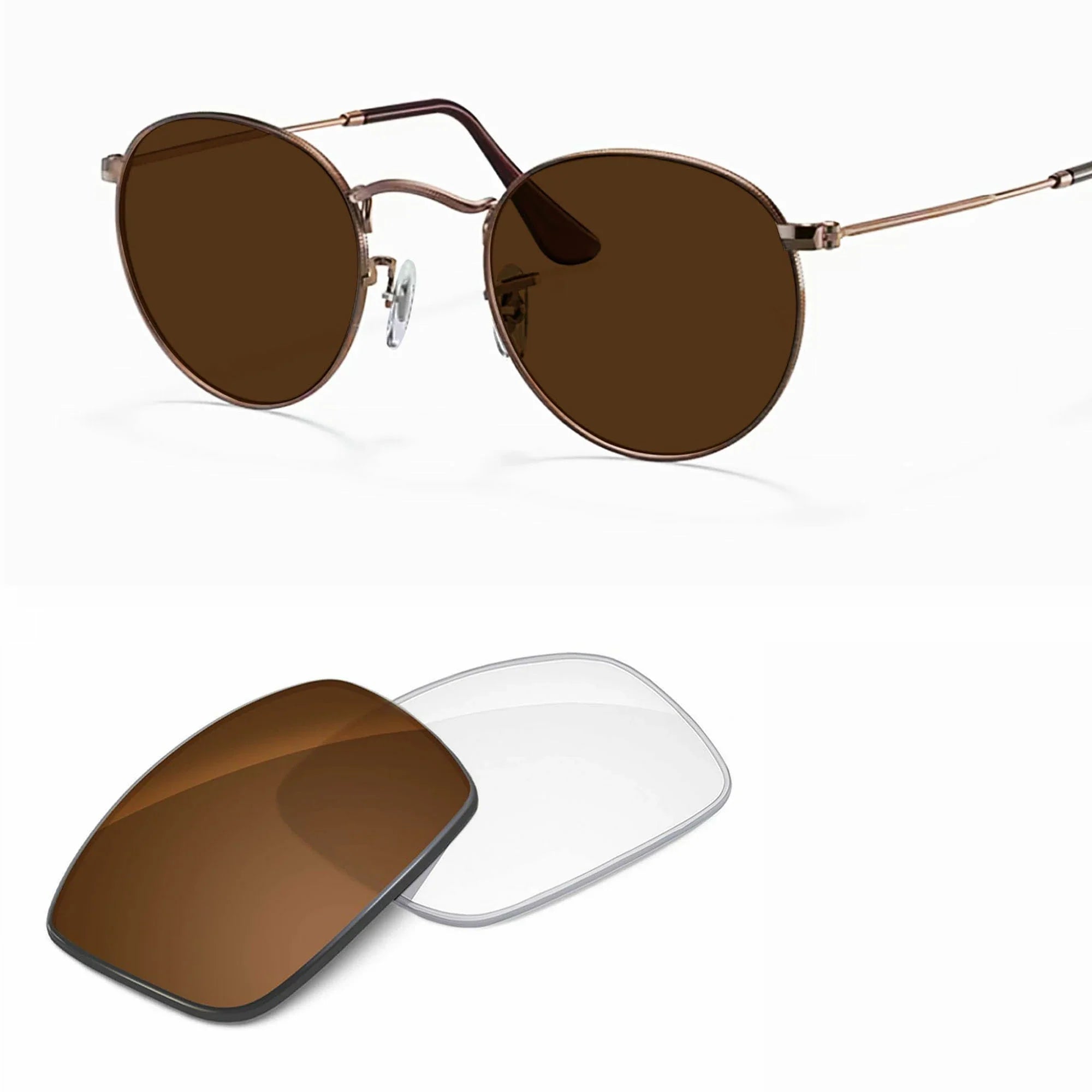 Ray-Ban RB3447V Round Metal Replacement Lenses