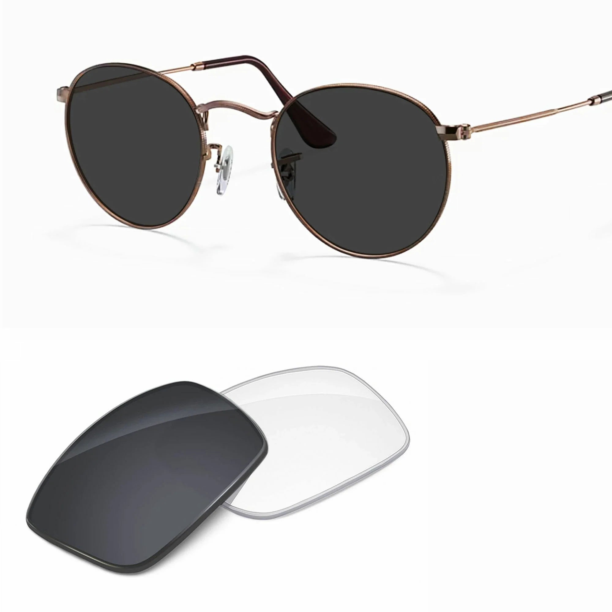 Ray-Ban RB3447V Round Metal Replacement Lenses