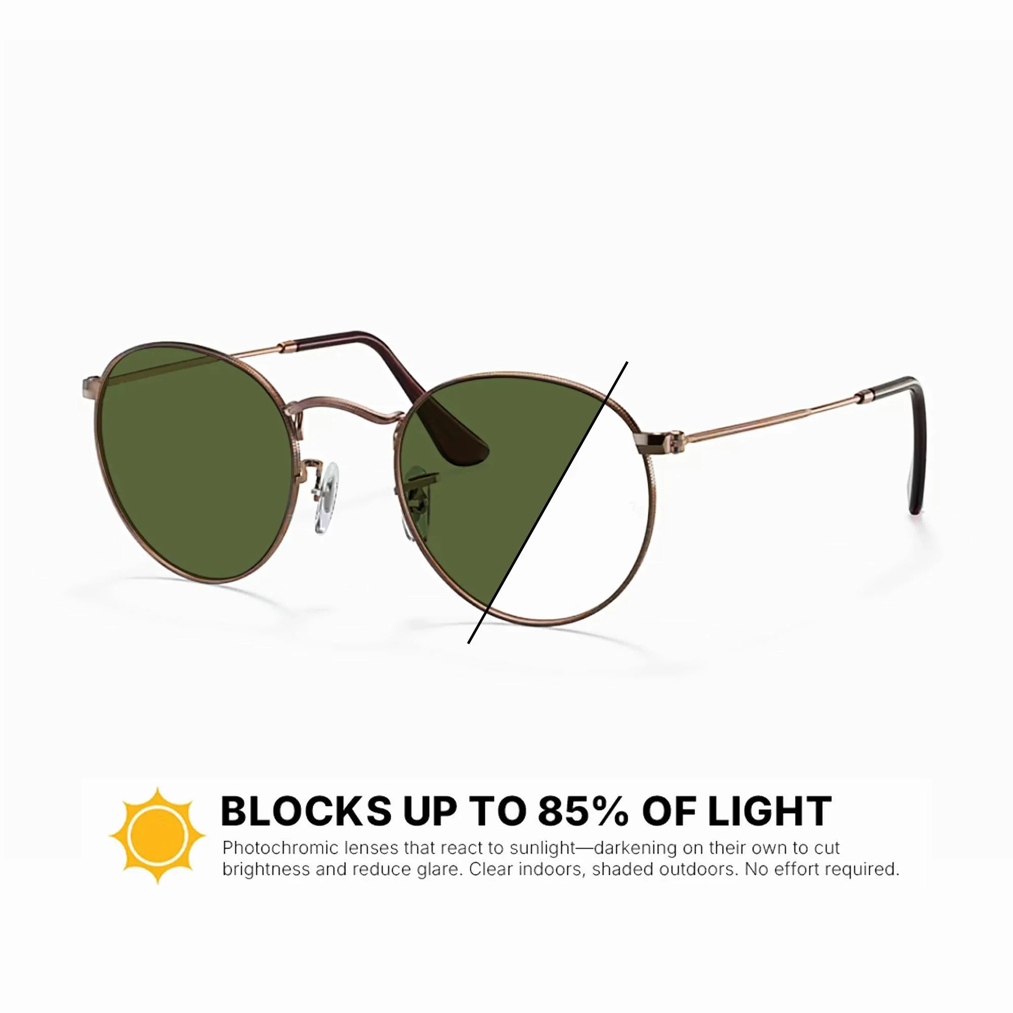 Ray-Ban RB3447V Round Metal Replacement Lenses