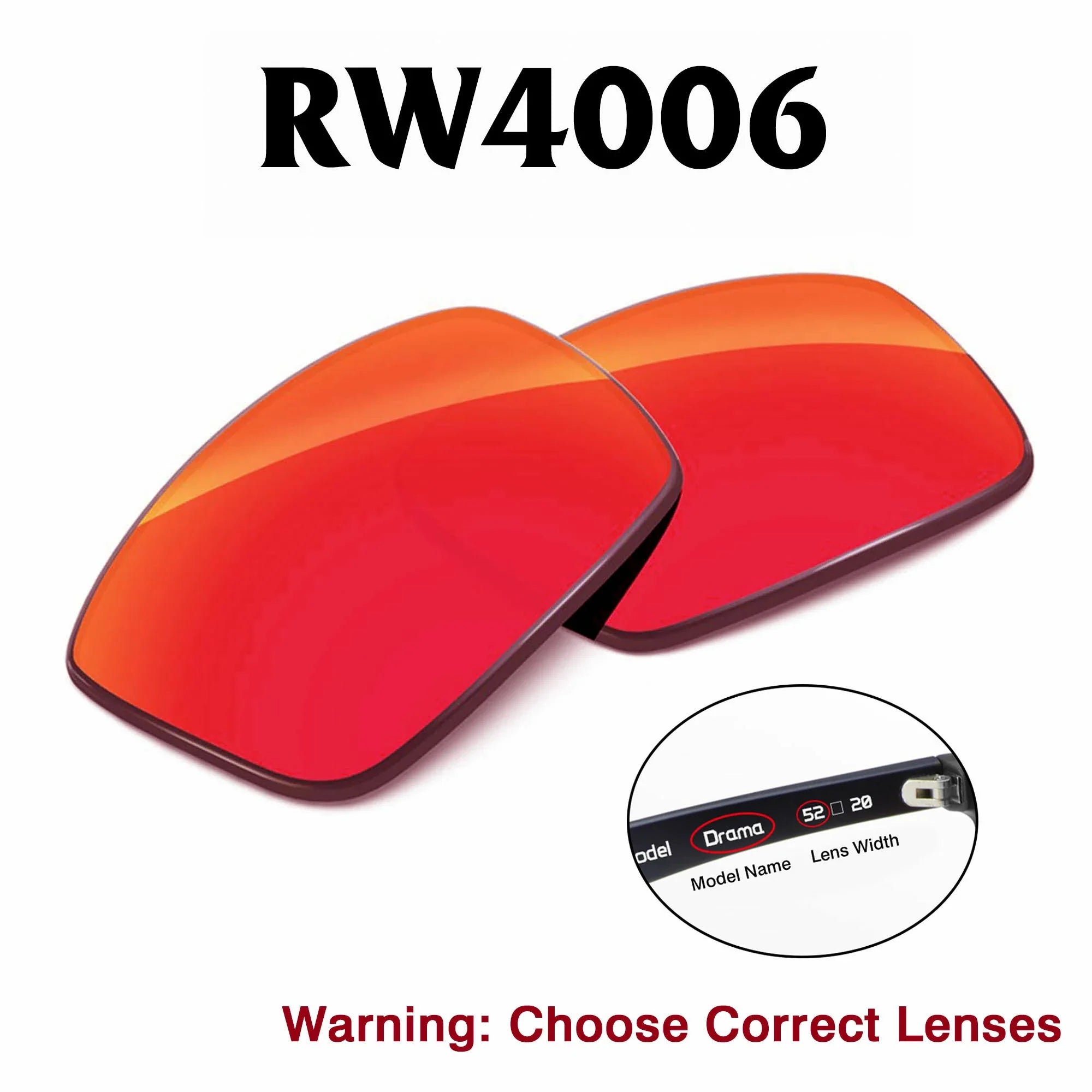 Ray-Ban Meta Wayfarer Replacement Lenses RW4006