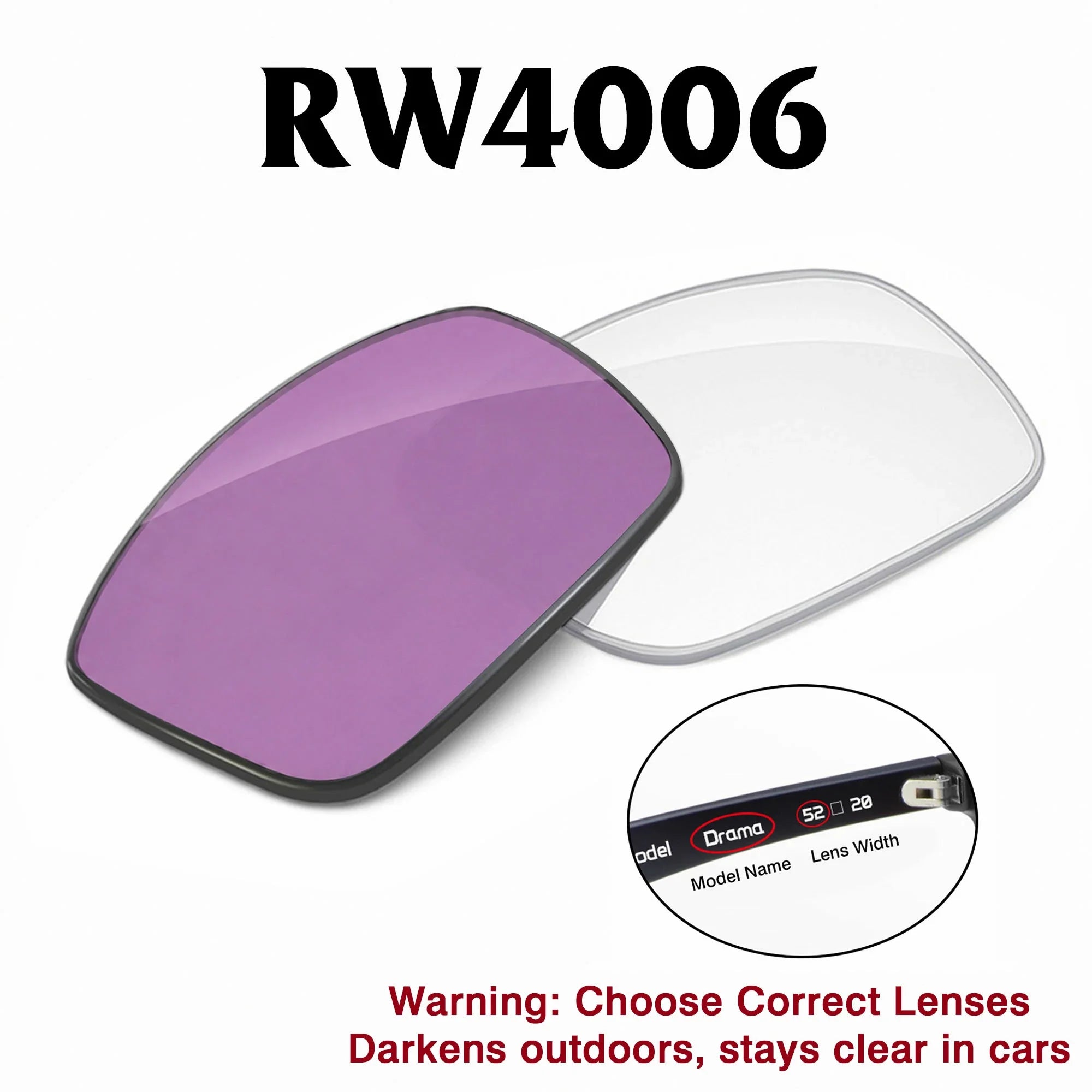 Ray-Ban Meta Wayfarer Replacement Lenses RW4006