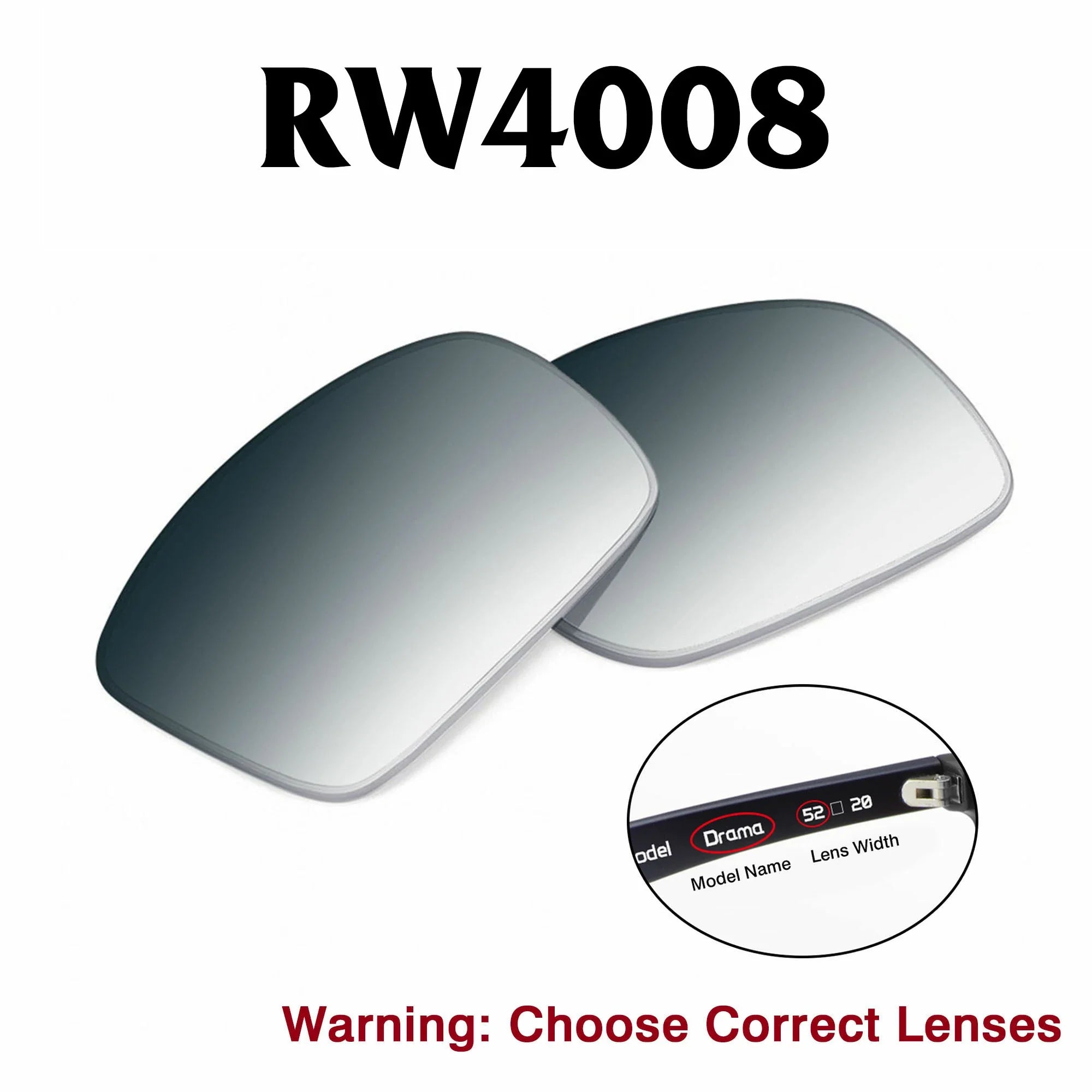 Ray-Ban Meta Wayfarer Replacement Lenses RW4008