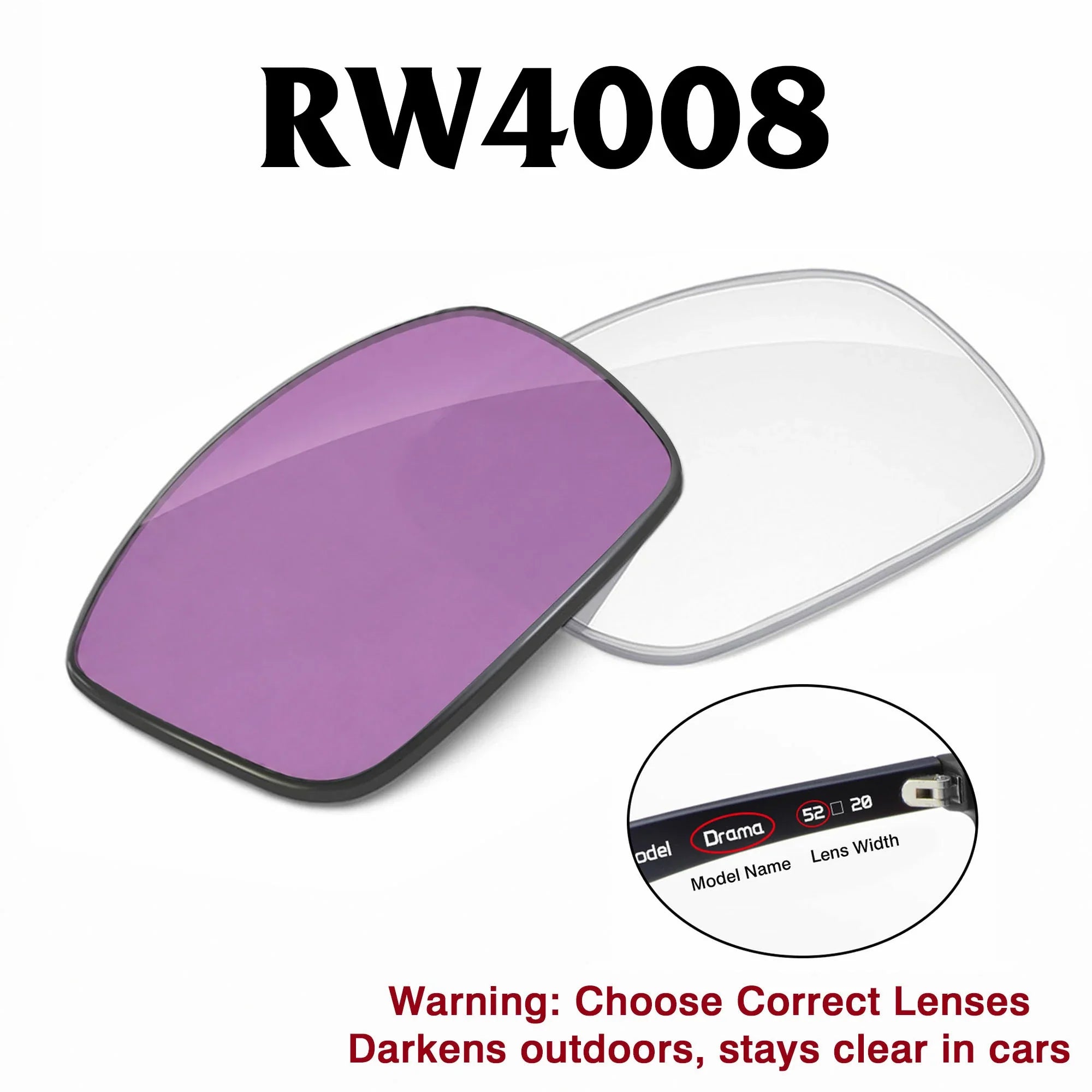 Ray-Ban Meta Wayfarer Replacement Lenses RW4008