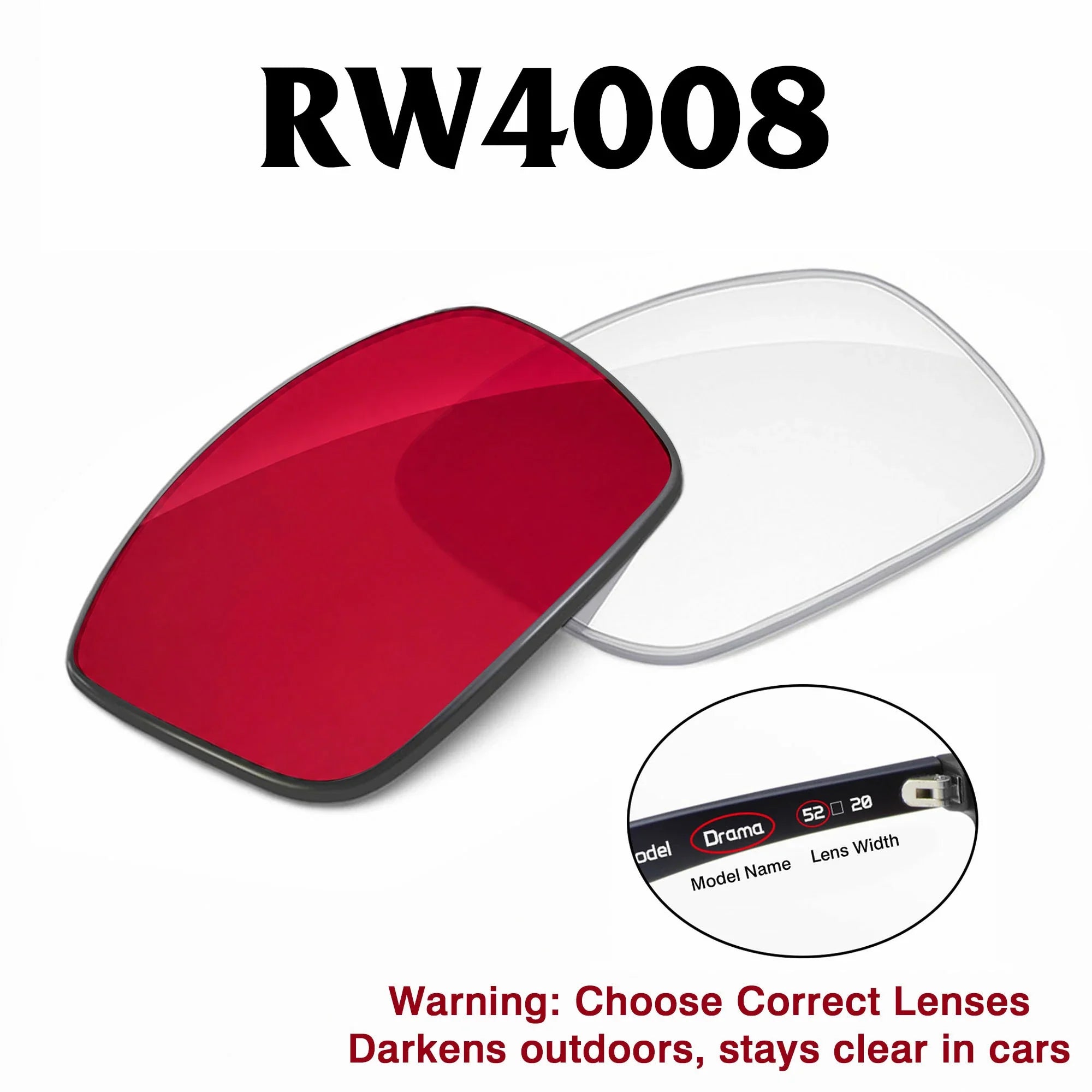 Ray-Ban Meta Wayfarer Replacement Lenses RW4008