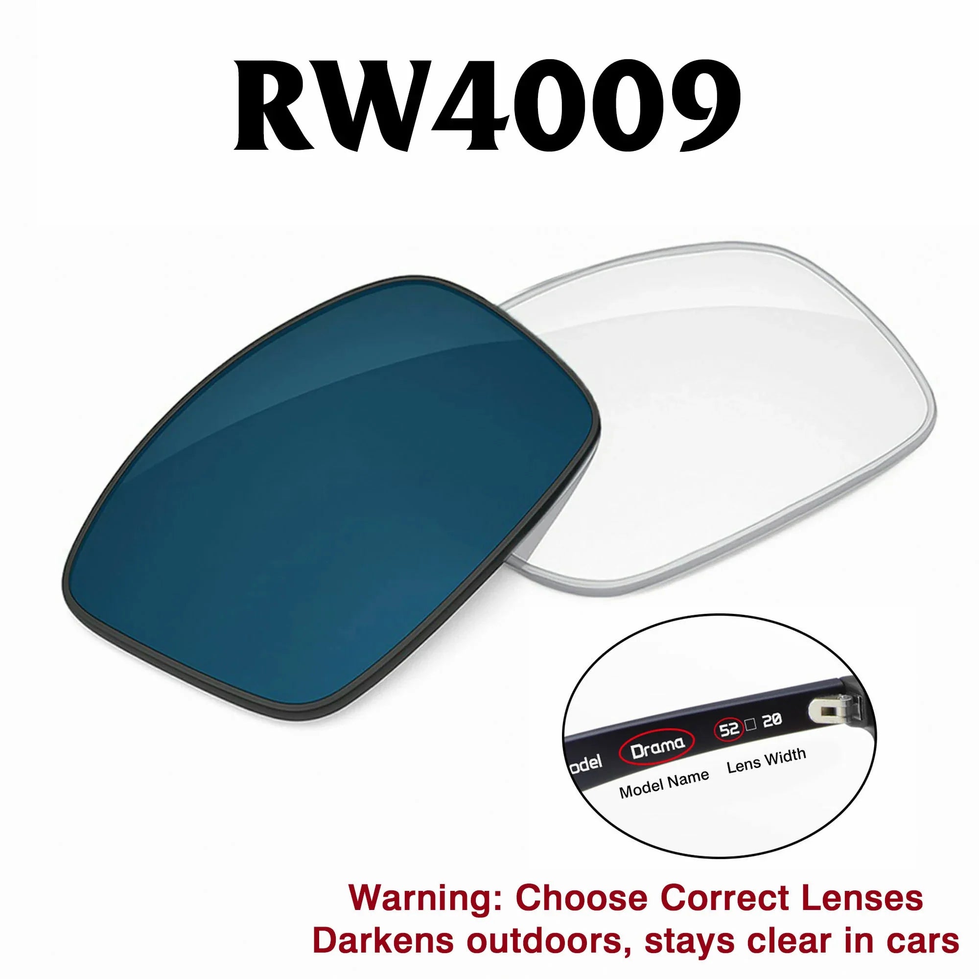 Ray-Ban Meta Headliner Replacement Lenses RW4009