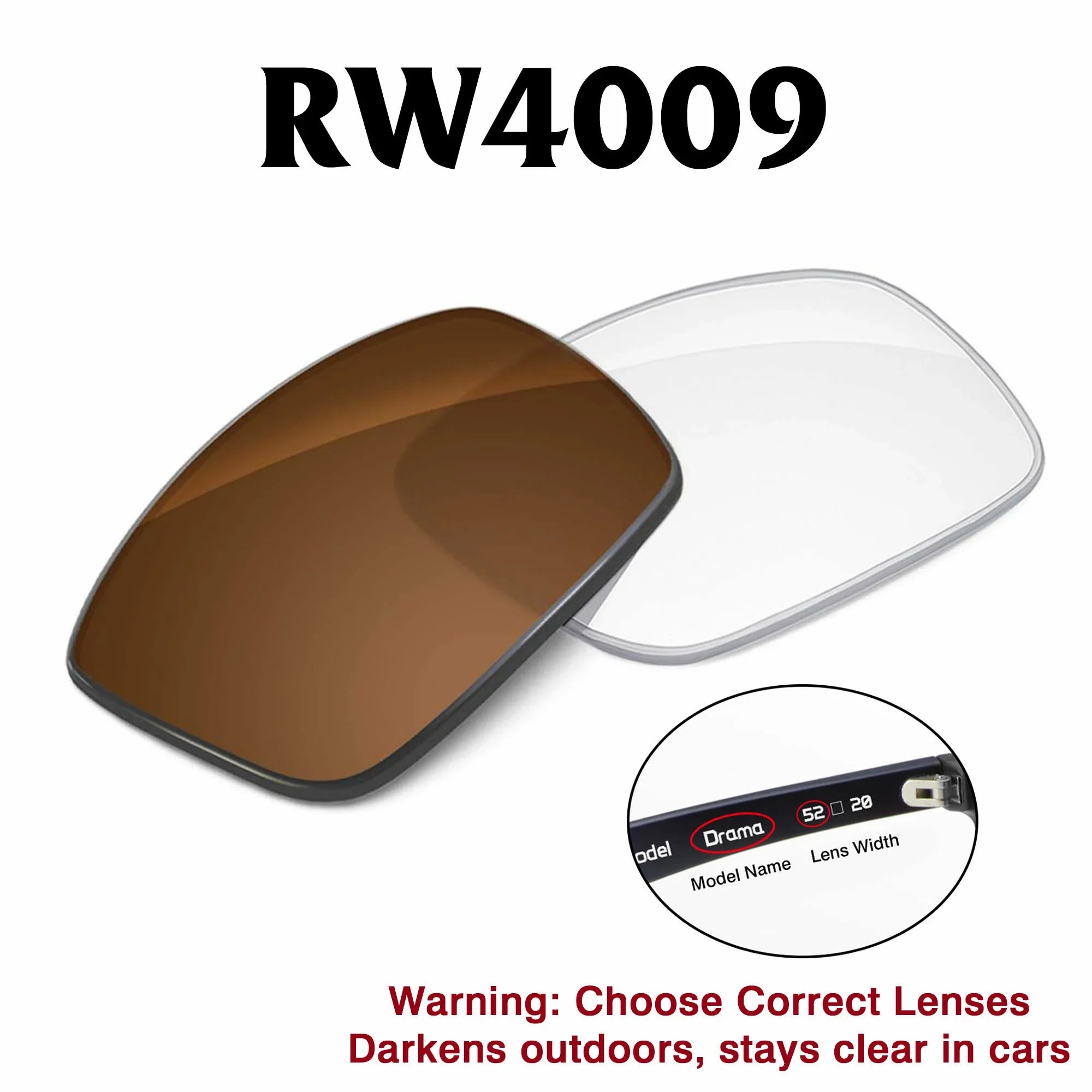 Ray-Ban Meta Headliner Replacement Lenses RW4009