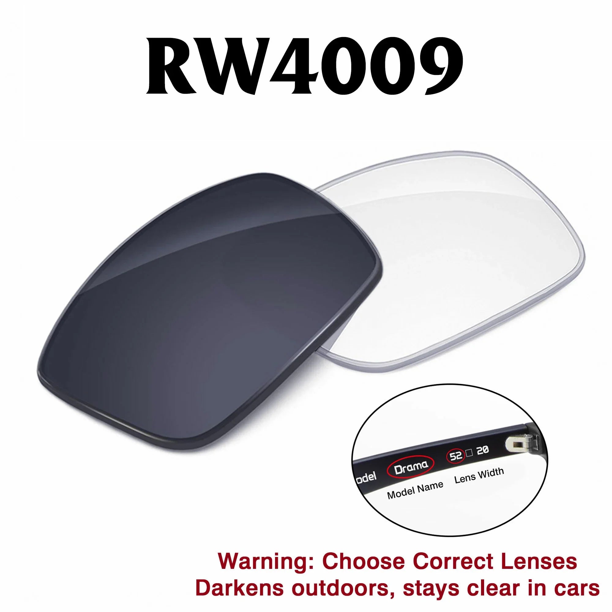 Ray-Ban Meta Headliner Replacement Lenses RW4009
