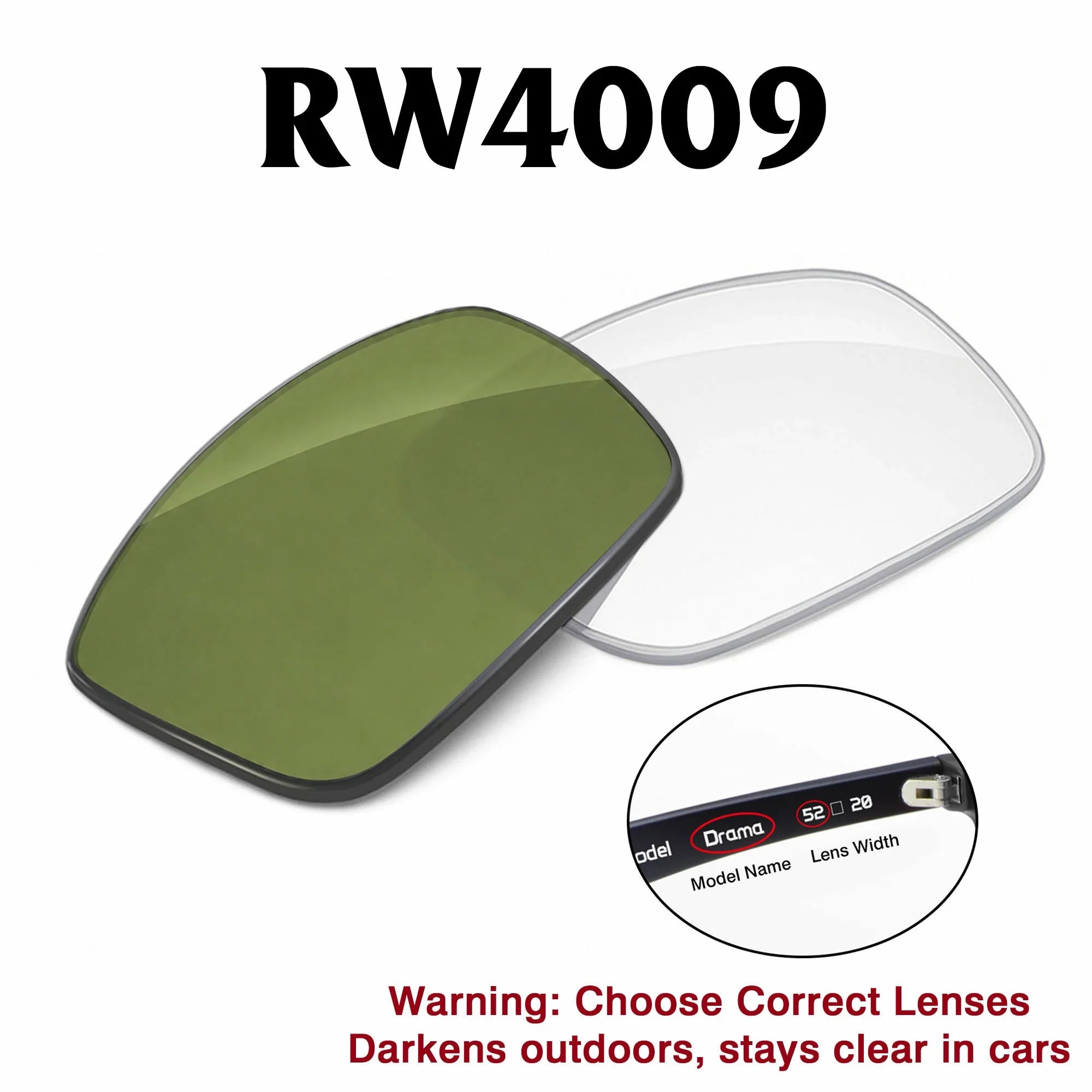 Ray-Ban Meta Headliner Replacement Lenses RW4009