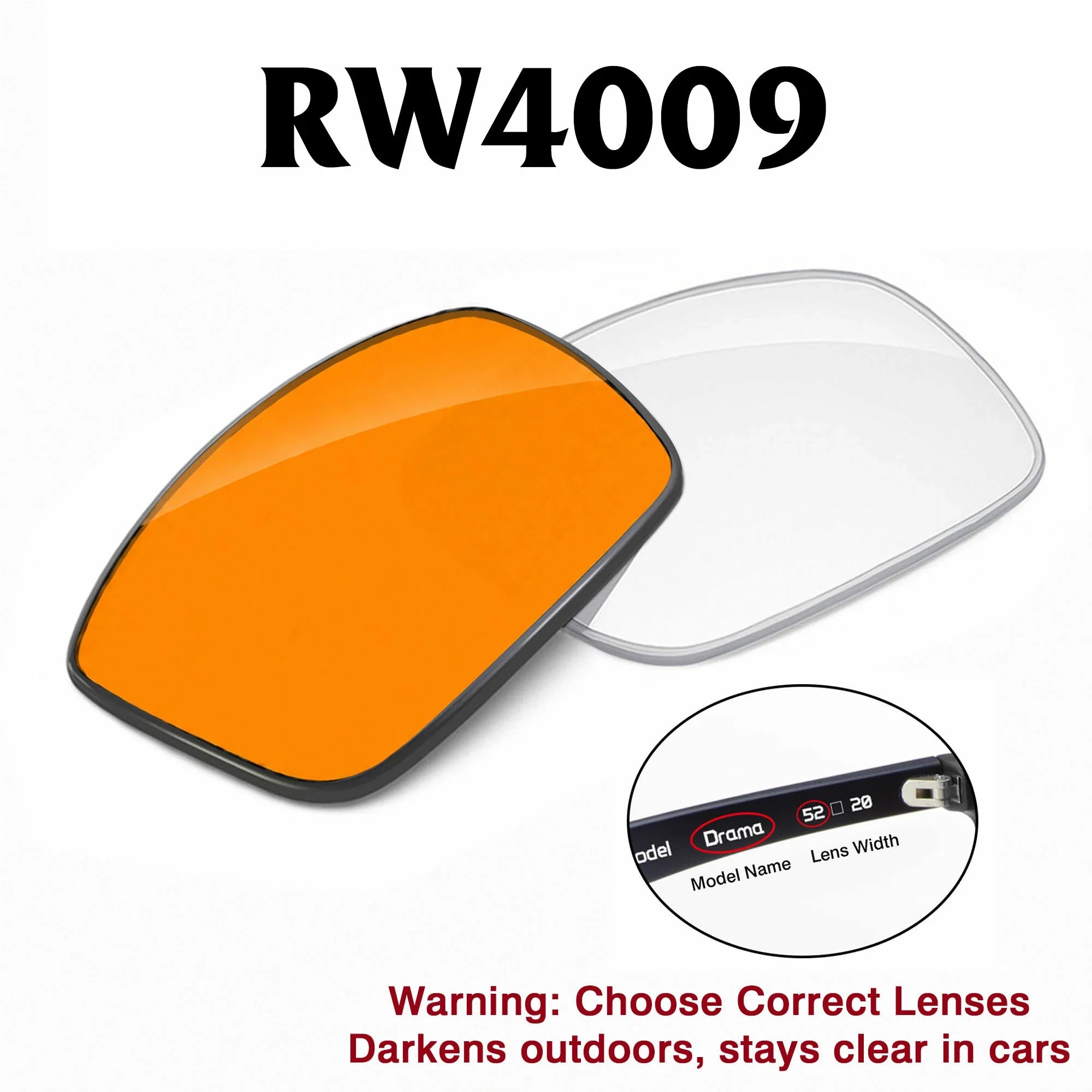 Ray-Ban Meta Headliner Replacement Lenses RW4009