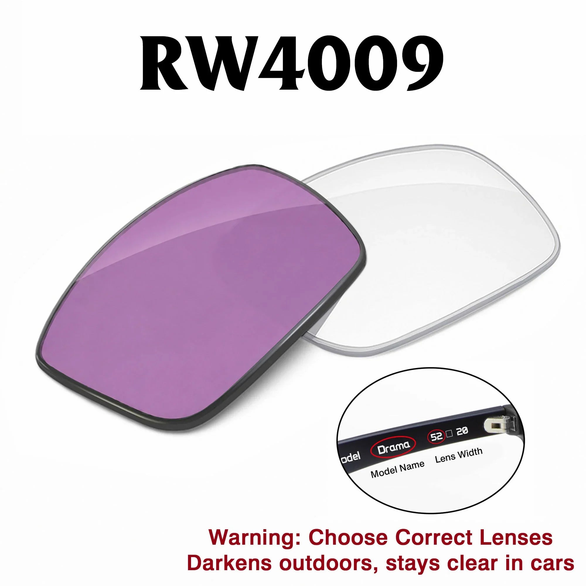 Ray-Ban Meta Headliner Replacement Lenses RW4009