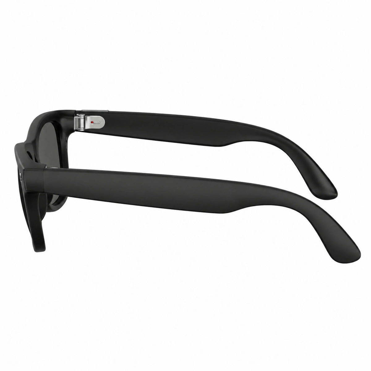 Ray-Ban Meta Wayfarer Gen 3 smart glasses, Matte Black frame with Grey lenses, side profile