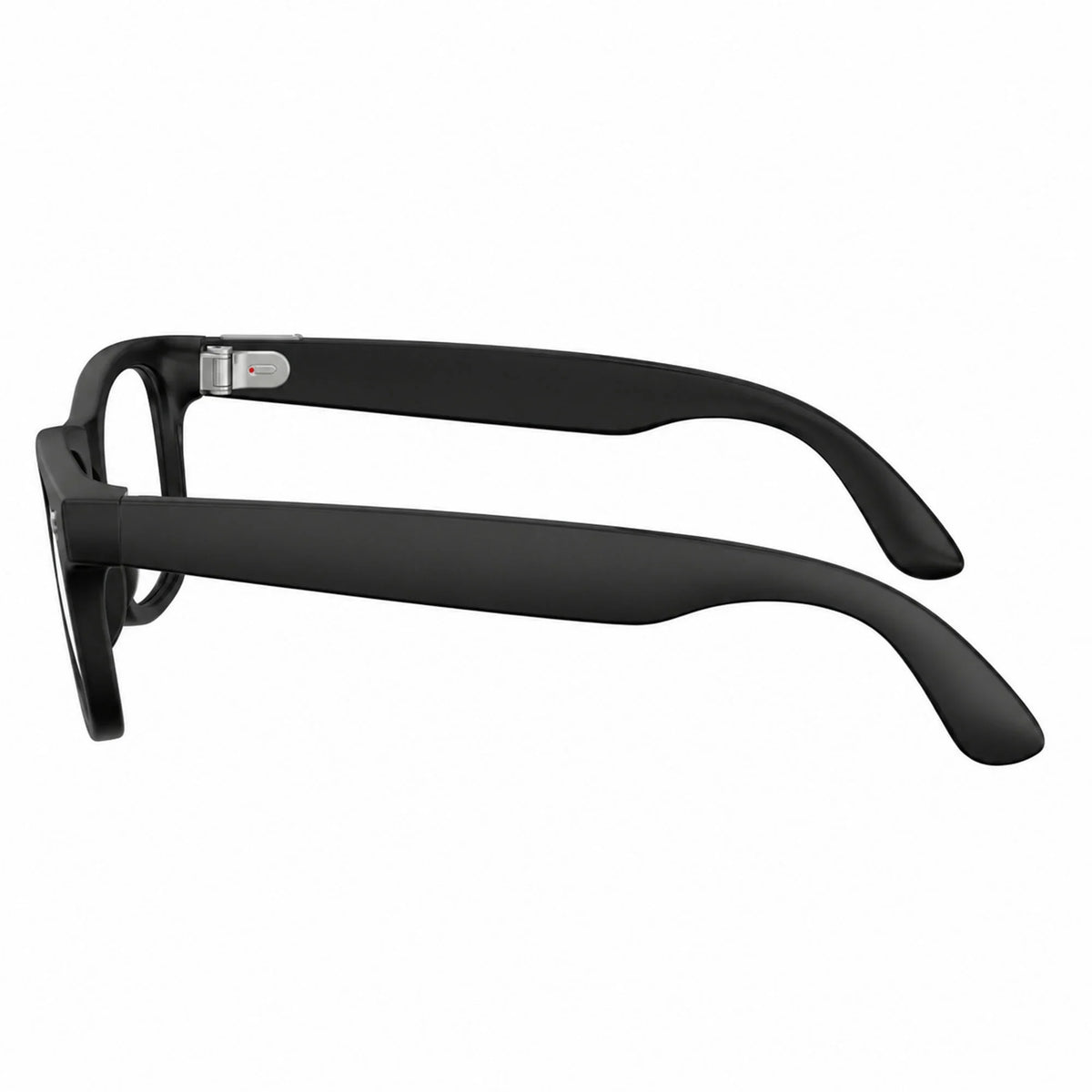 Ray-Ban Meta Wayfarer Gen 3 smart glasses, Matte Black frame with Transitions® Graphite Green lenses, side profile