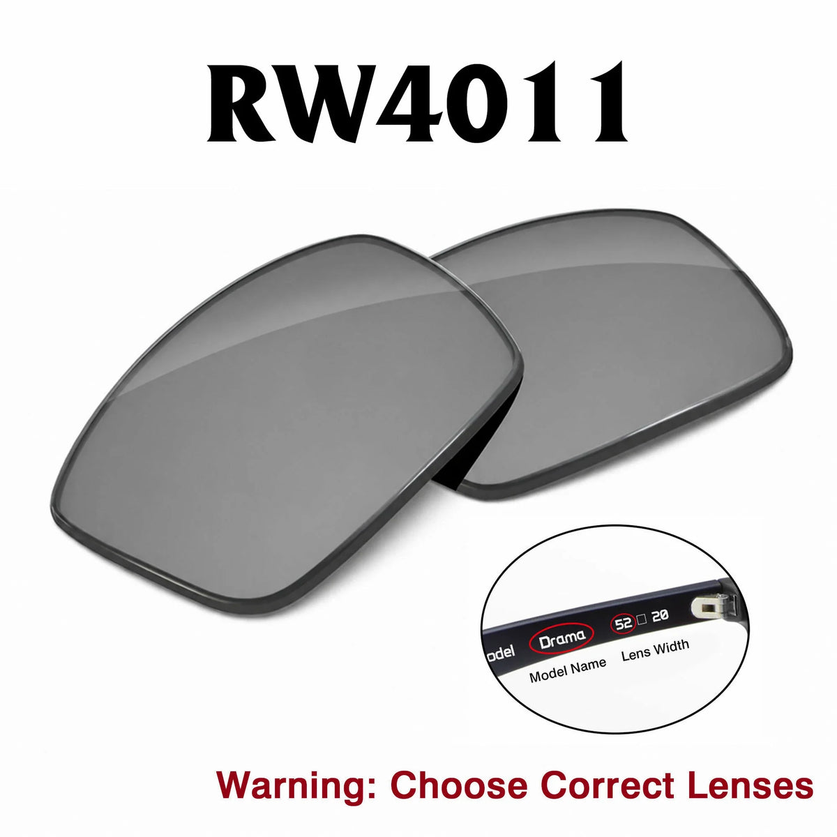 Ray-Ban Meta Wayfarer Replacement Lenses RW4011 (GEN3)