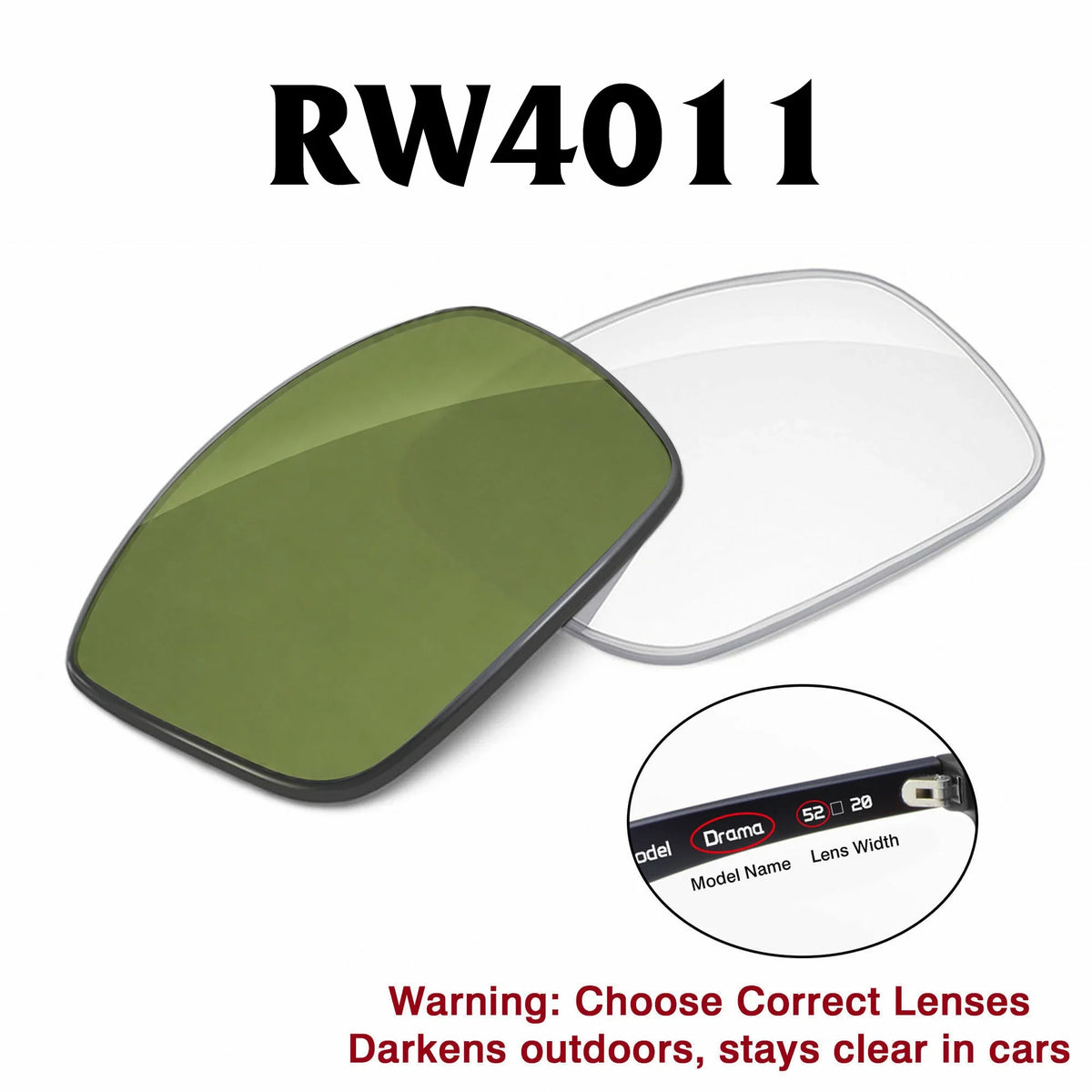 Ray-Ban Meta Wayfarer Replacement Lenses RW4011 (GEN3)