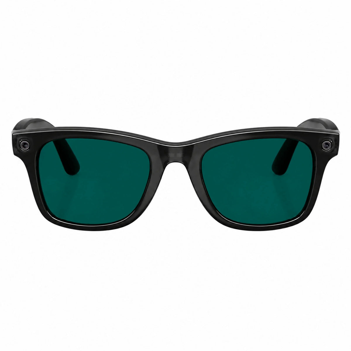 Ray-Ban Meta Wayfarer Gen 3 smart glasses, Transparent Black frame with Transitions® Aquamarine lenses, front view