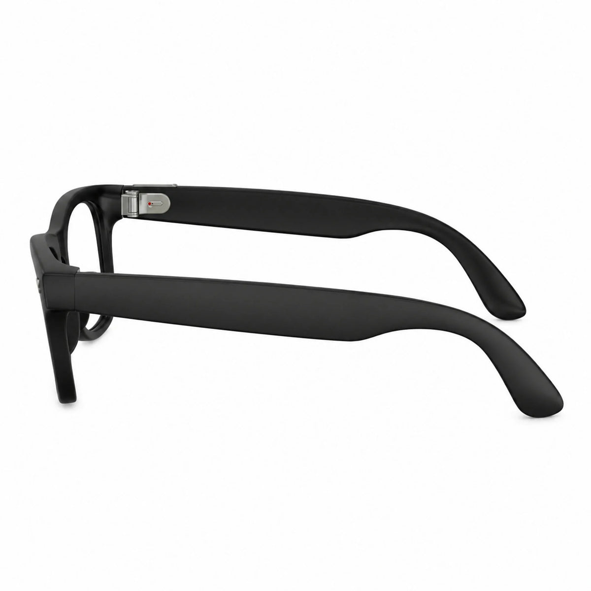 Ray-Ban Meta Wayfarer Gen 3 smart glasses, Matte Black frame with Clear lenses, side profile