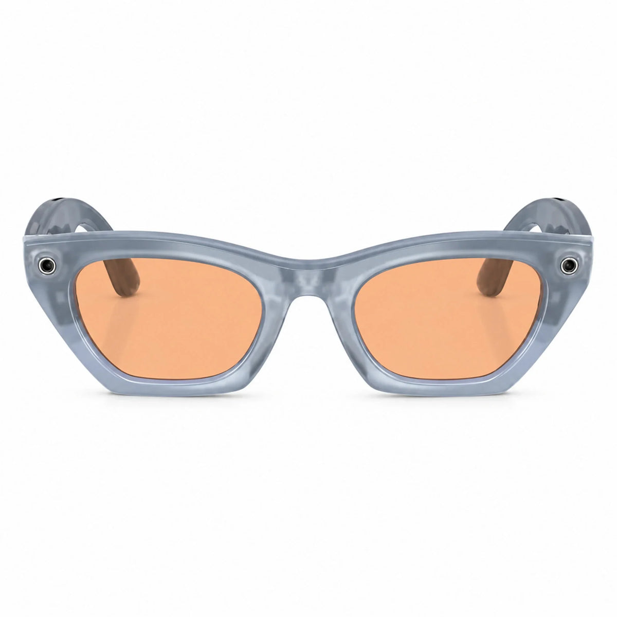 Ray-Ban Meta Zena Gen 3 smart glasses, Milky Grey Lilac frame with Transitions® Copper lenses, front view