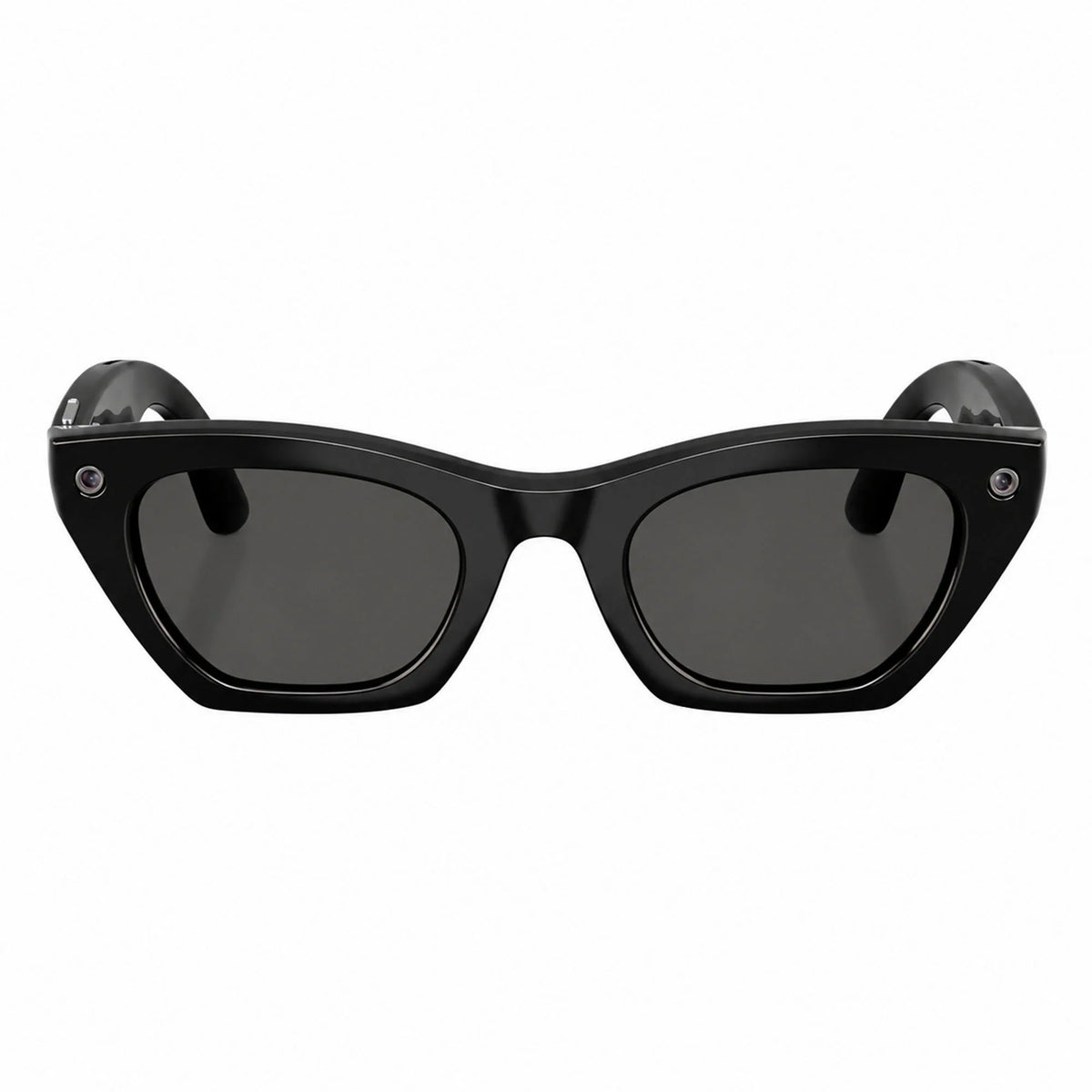 Ray-Ban Meta Zena Gen 3 smart glasses, Shiny Black frame with Grey lenses, front view