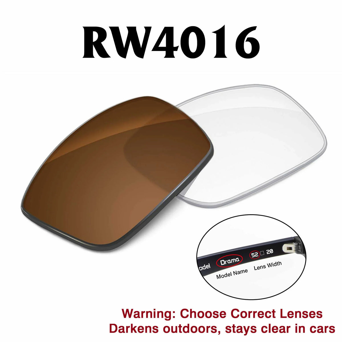 Ray-Ban Meta Aviator Replacement Lenses RW4016 (GEN3)