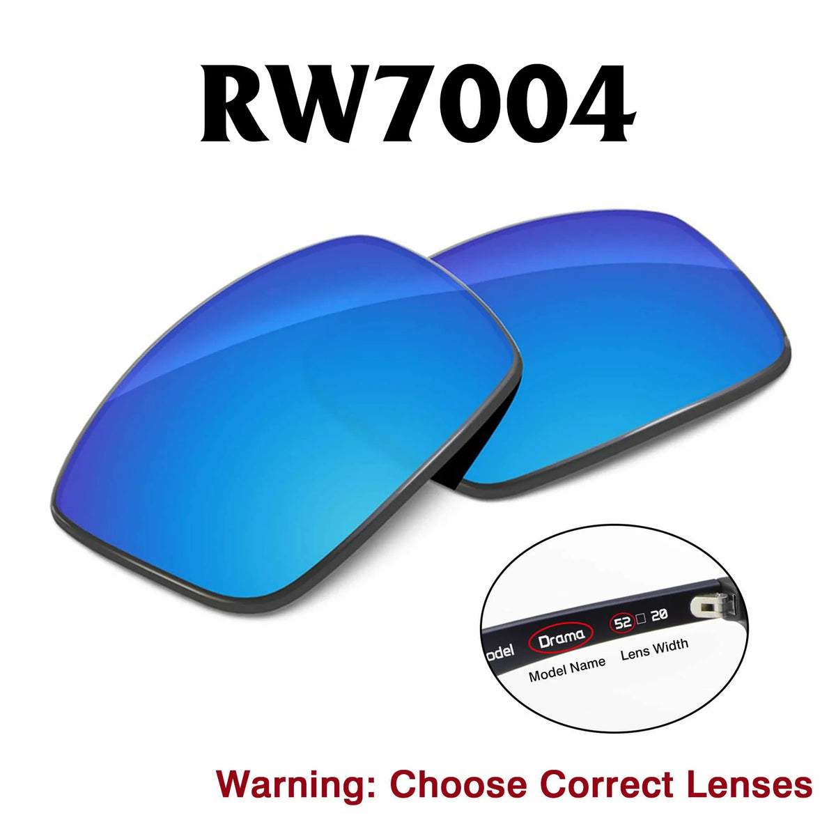 Ray-Ban Meta Clubmaster Replacement Lenses RW7004
