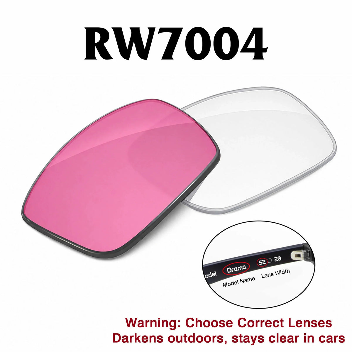Ray-Ban Meta Clubmaster Replacement Lenses RW7004