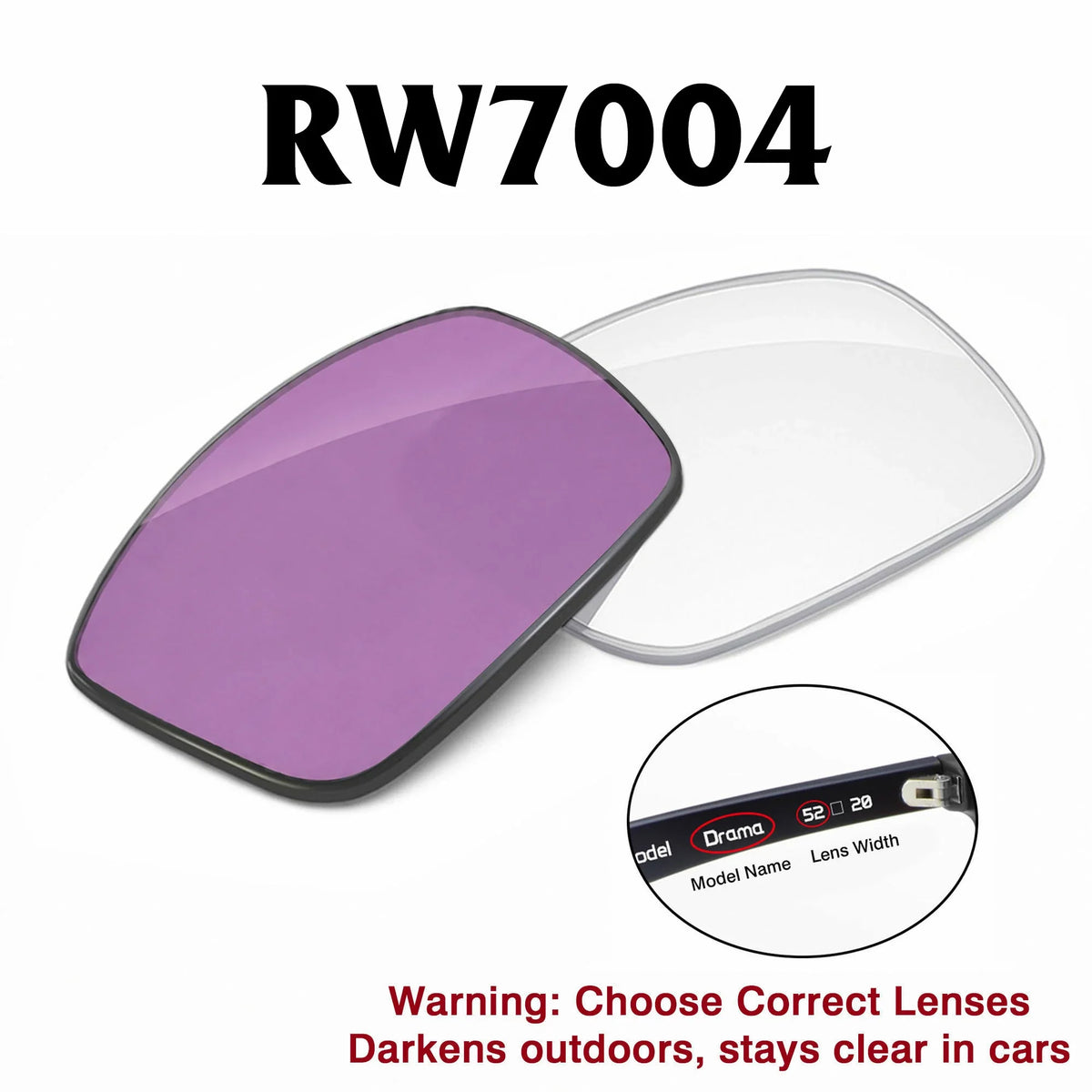 Ray-Ban Meta Clubmaster Replacement Lenses RW7004