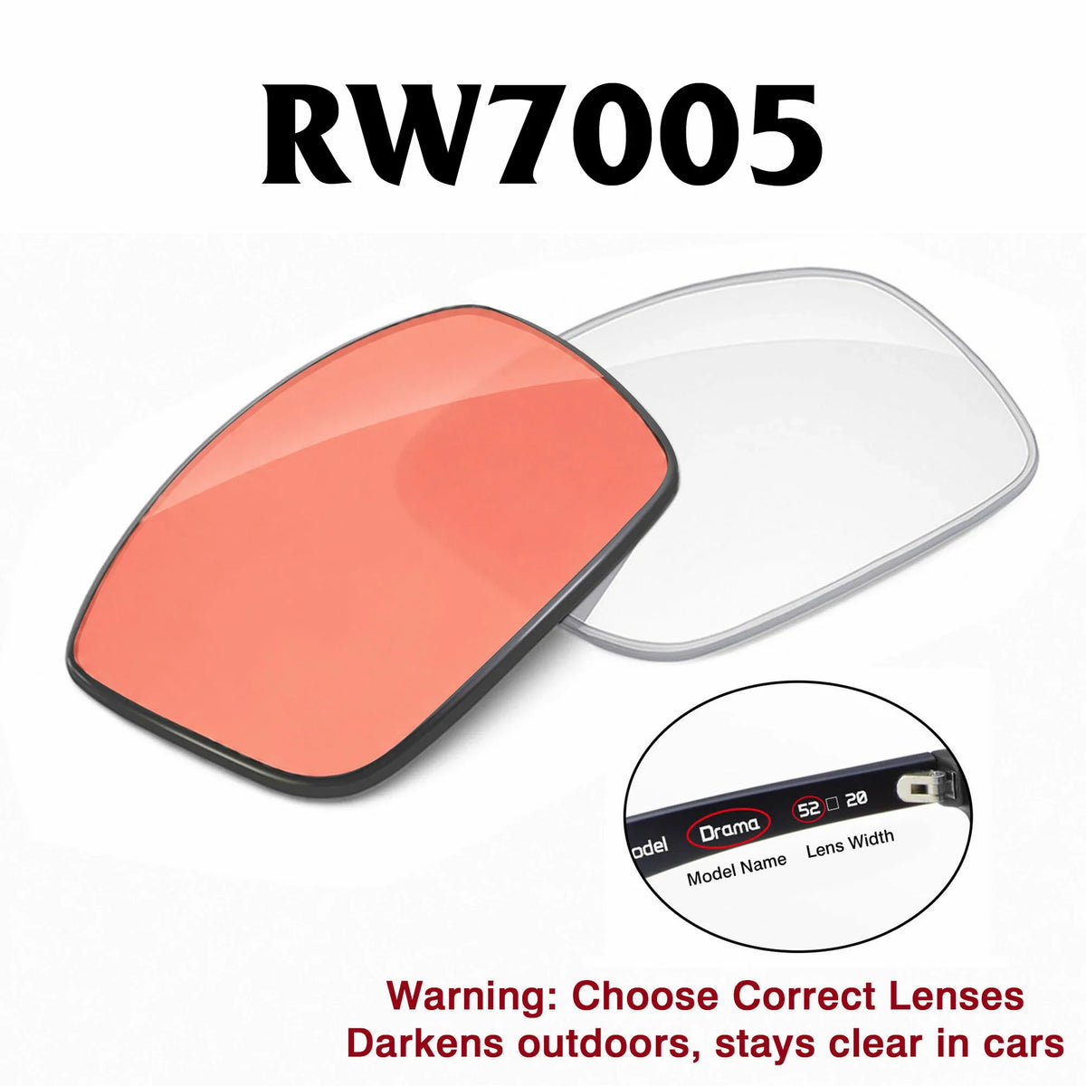 Ray-Ban Meta Burbank Replacement Lenses RW7005