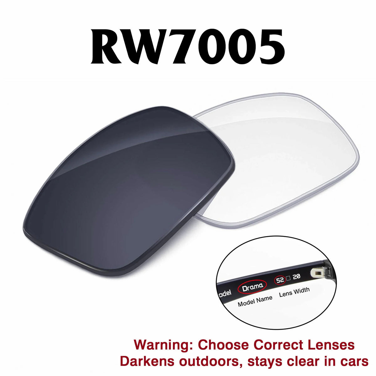Ray-Ban Meta Burbank Replacement Lenses RW7005