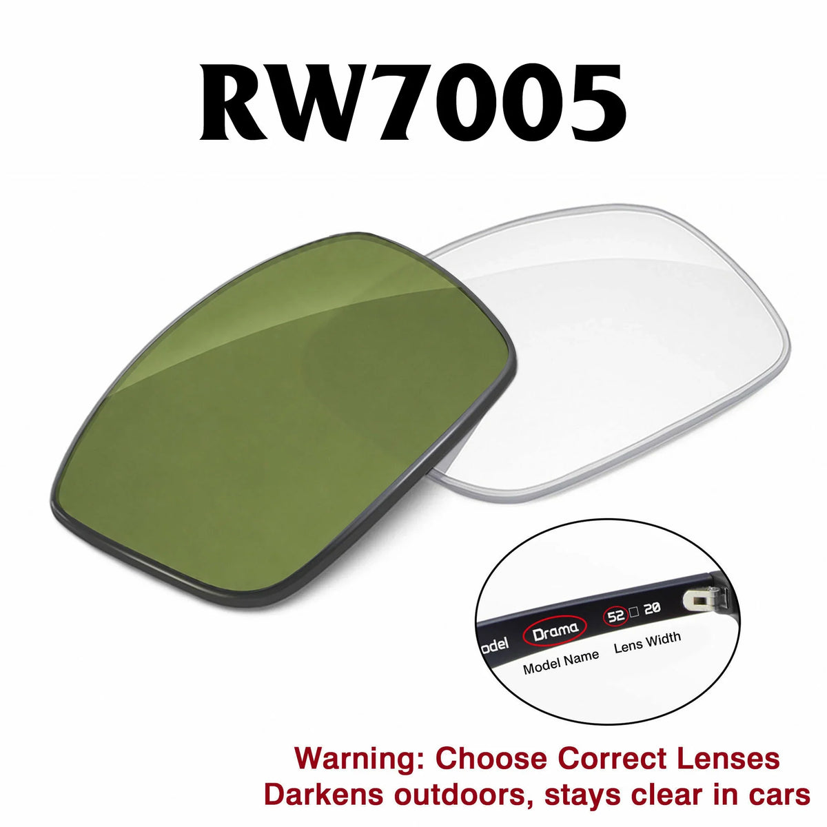 Ray-Ban Meta Burbank Replacement Lenses RW7005