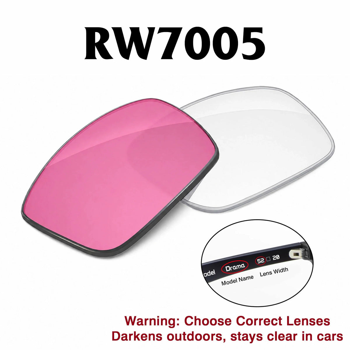 Ray-Ban Meta Burbank Replacement Lenses RW7005