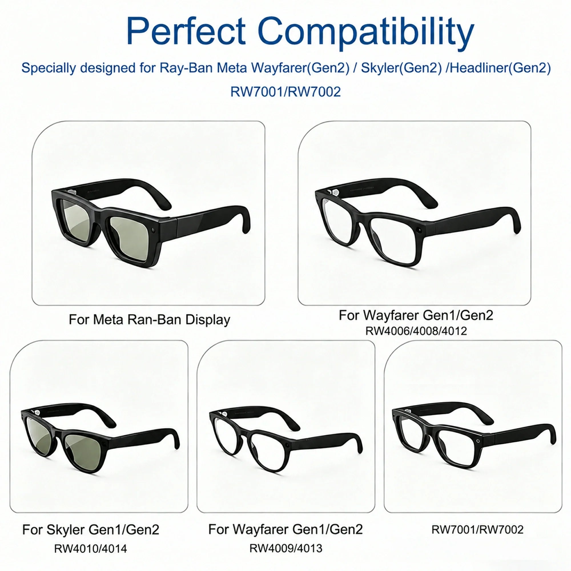 Non-Slip Silicone Ear Grips for Ray-Ban Meta (3 Pairs) - product image 2