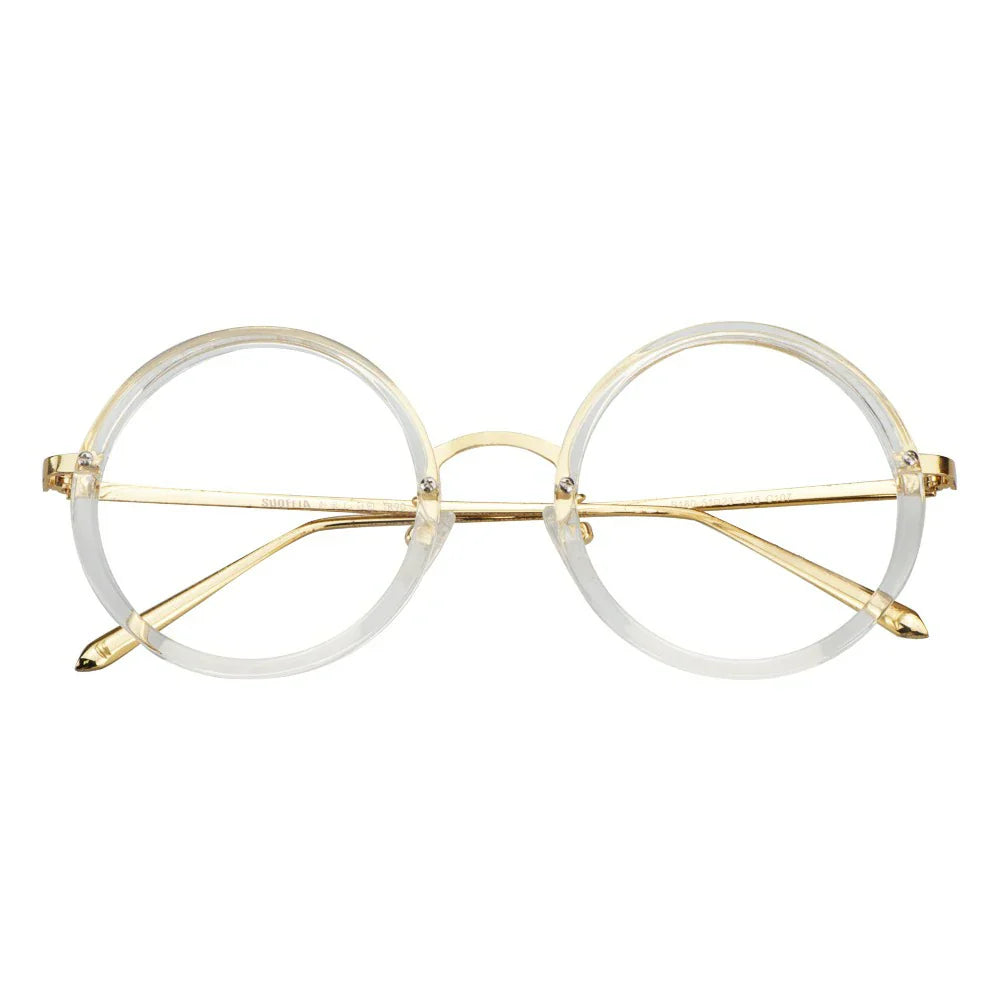 TR&Metal Round Eyeglasses