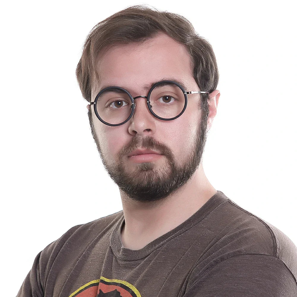 TR&Metal Round Eyeglasses