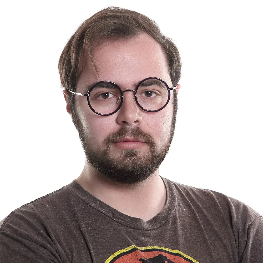 TR&Metal Round Eyeglasses