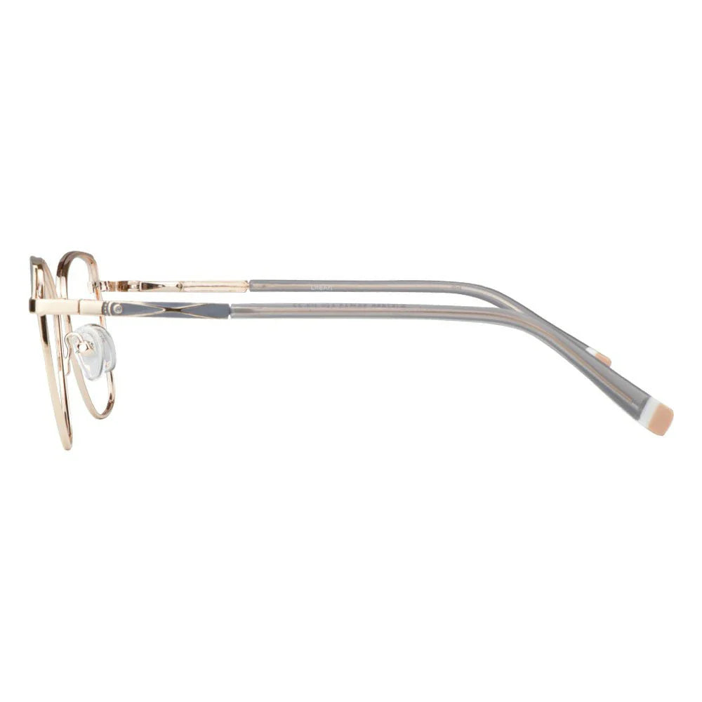 Metal&Plate Cat-Eye Eyeglasses