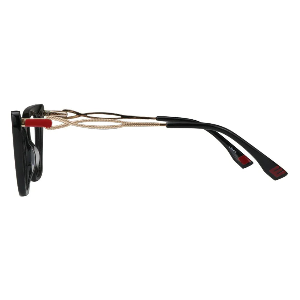 Acetate&Metal Cat Eye Eyeglasses