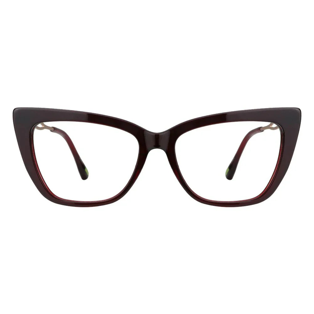 Acetate&Metal Cat Eye Eyeglasses