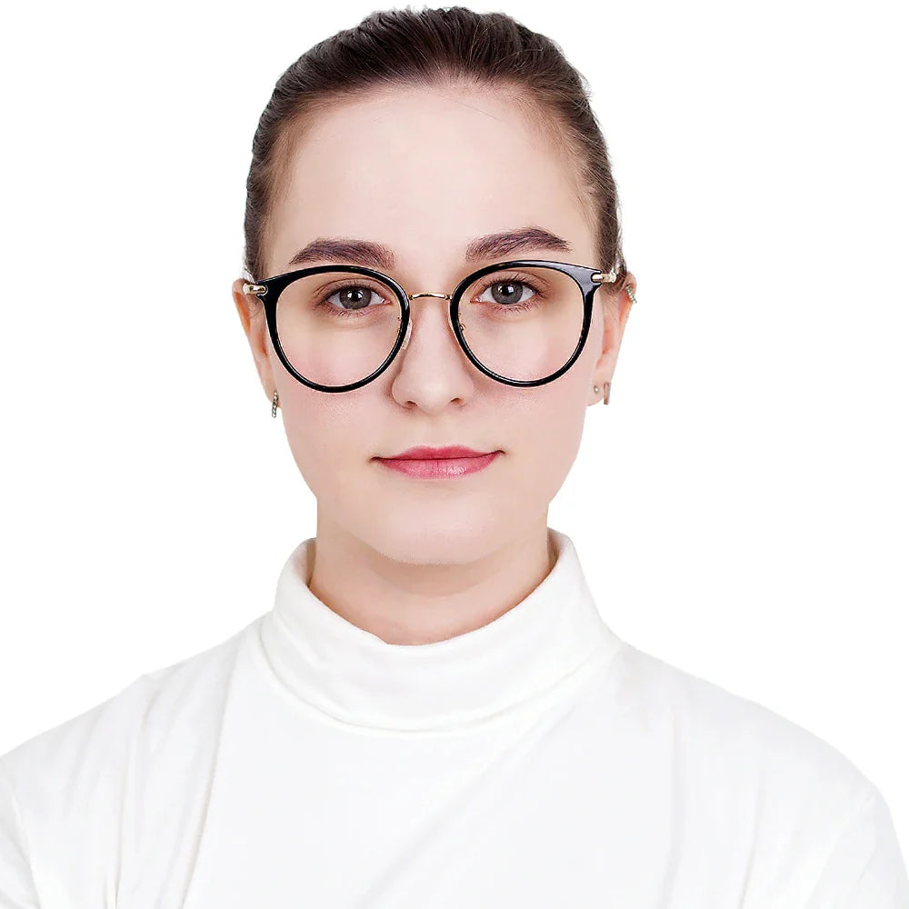 Metal Oval Eyeglasses