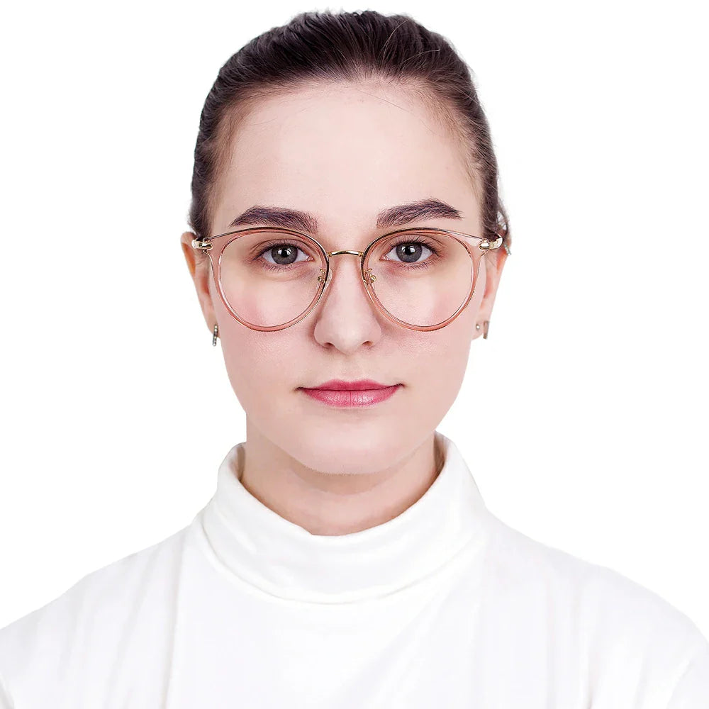 Metal Oval Eyeglasses
