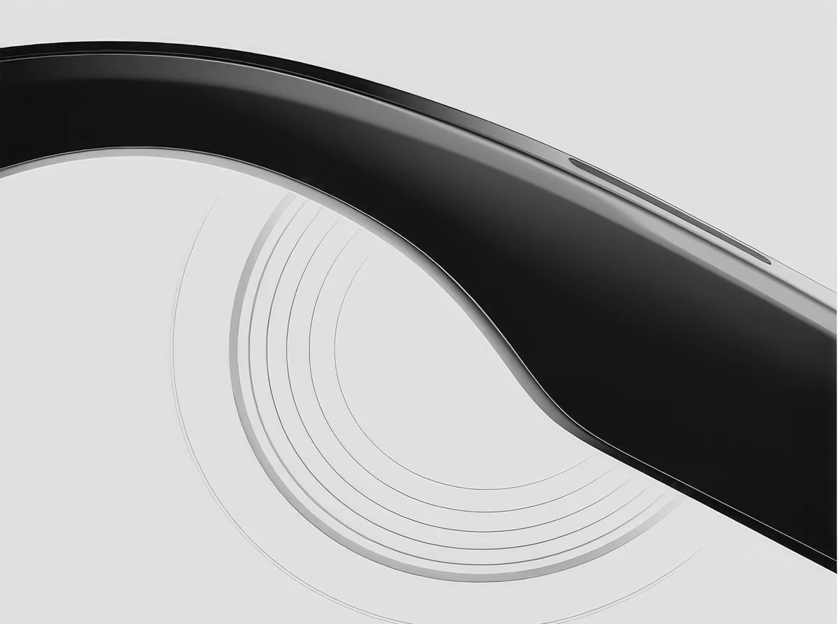 The arm of Ray-Ban Meta glasses, where the open-ear speaker sits